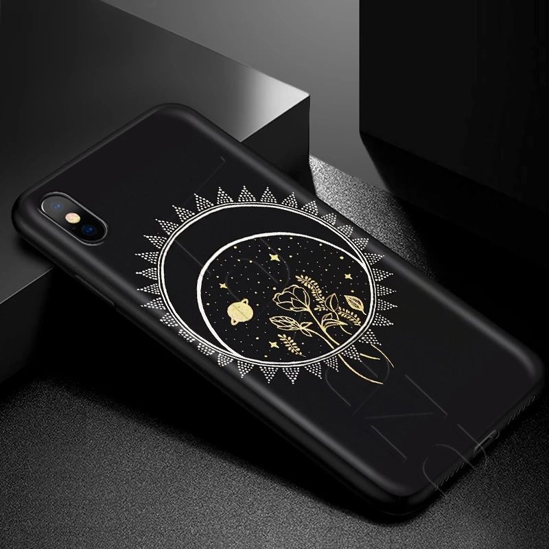 Чехол Lavaza Art Sun Flowers Cat Snake Moon для iPhone 11 Pro XS Max XR X 8 7 6 6S Plus 5 5s se |