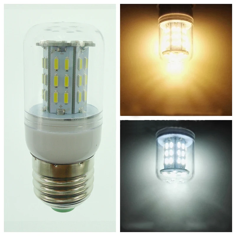 LumiParty E27 85 265V Светодиодный потолочный светильник 4014 SMD без мерцания светодиодный
