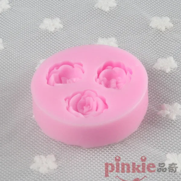 Розовый акриловый цветок pinki силиконовые формы для украшения торта инструменты