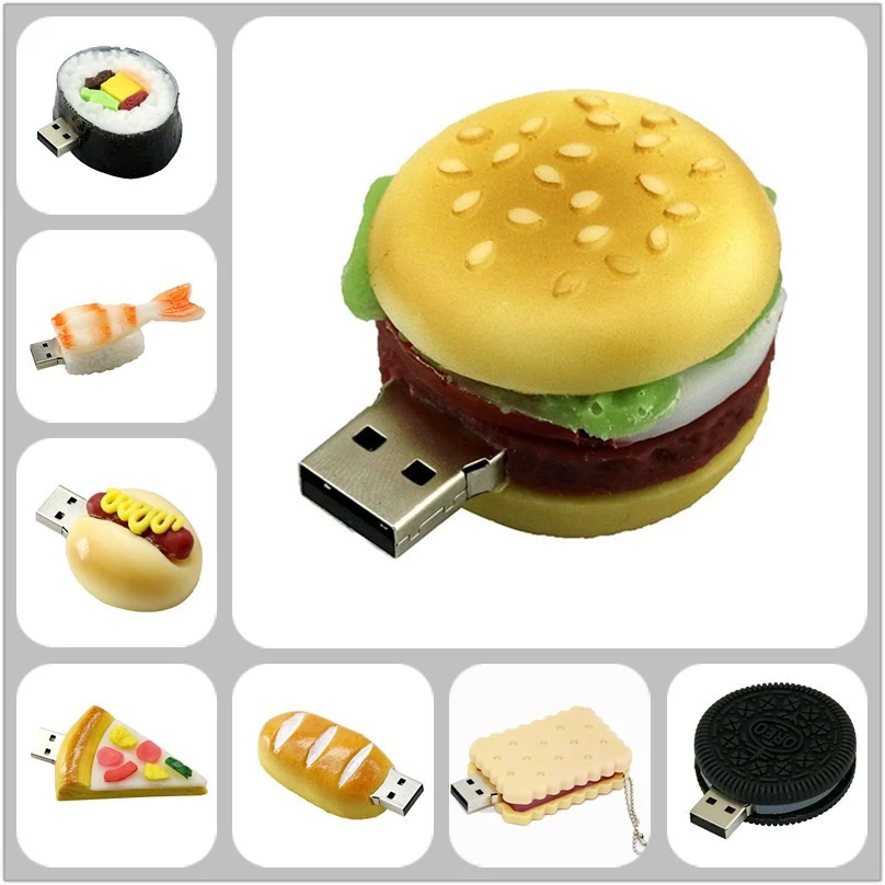 Гамбургер Еда Usb флэш накопитель креативные суши/хлеба/пиццы флеш 4 ГБ 8