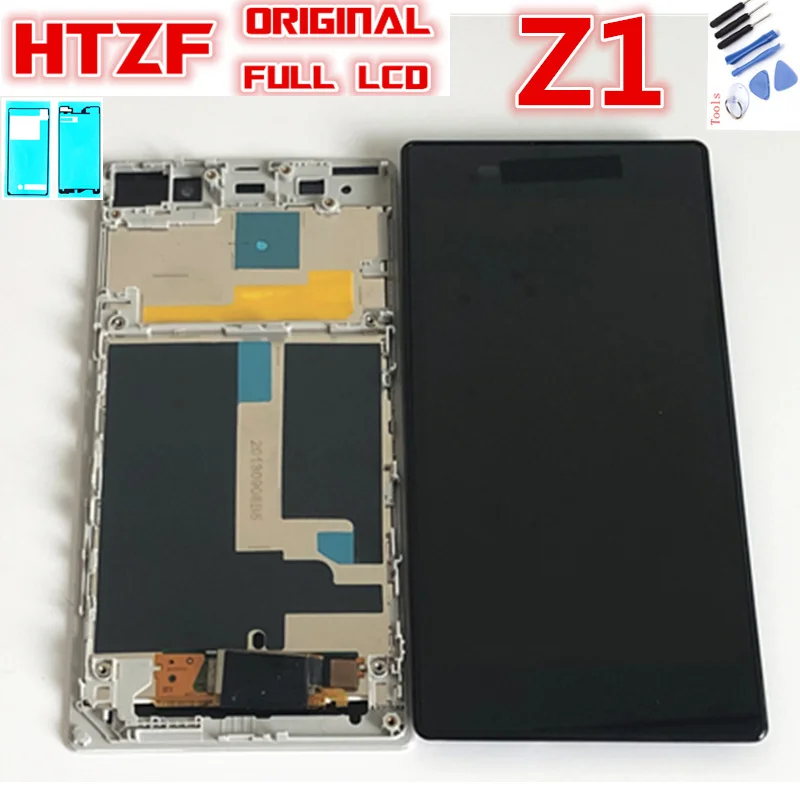 

For 5.0" Sony Xperia Z1 L39H C6902 C6906 C6903 LCD Display Touch Screen Digitizer Assembly LCD Replacement Parts with frame