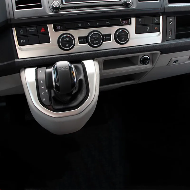 WELKINRY для Volkswagen Transporter T6 Caravelle нержавеющая сталь центральная консоль выход палка база интерьер trm