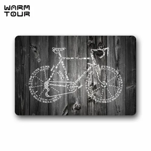 Теплый Тур велосипед с деревянным фоном Крытый/Открытый Добро пожаловать