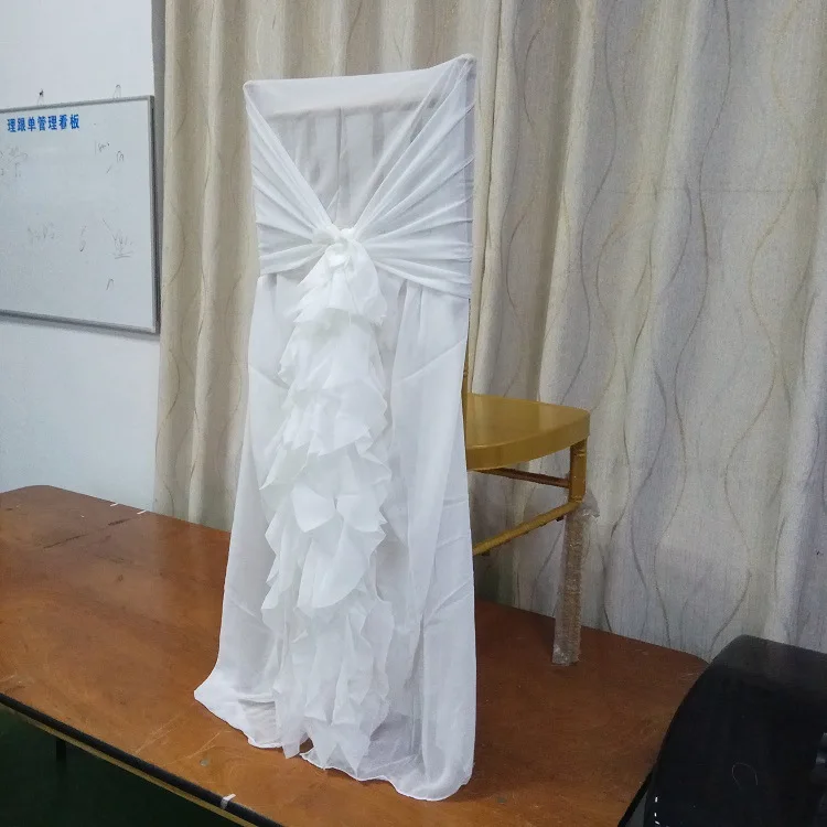 100 шт. пятнистый бант на стул с поясом ткань органза спандекс чехол для вечеринки