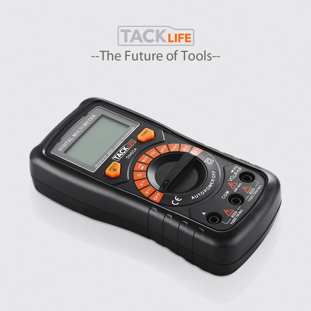 Tacklife мультиметр DM02A автонастройка цифровых мультиметров НТС Электрический тестер мультиметр тестер вольт ампер мультиметр цифровой