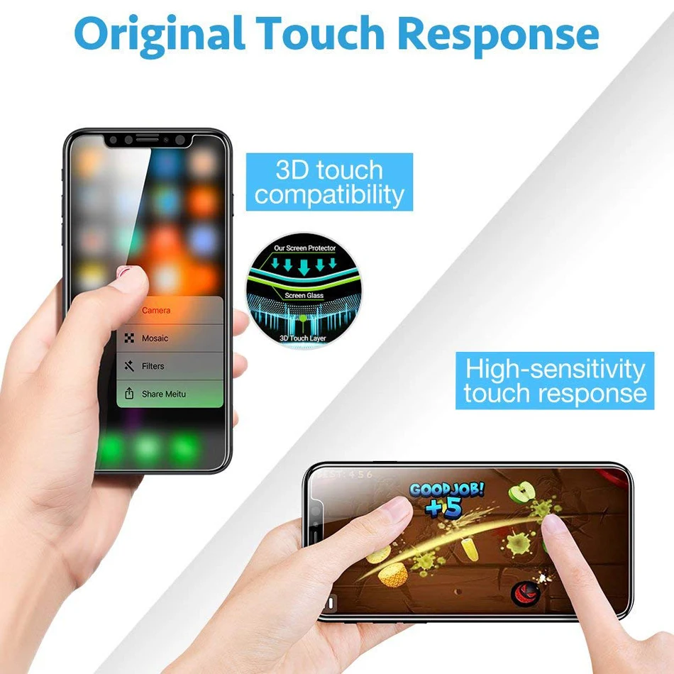 Защитное закаленное стекло для iPhone 6 7 6s 8 Plus XS max XR X 11 Pro Max защита экрана на