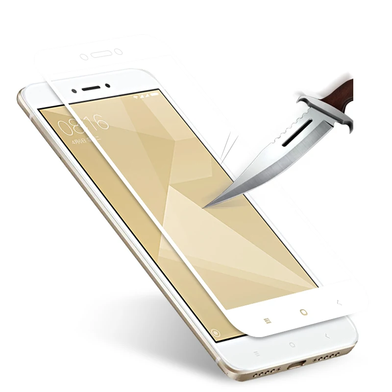 

2pcs/lot for Redmi 4X glass tempered for Redmi 4X screen protector film 3D full cover black white gold thin tempered glass