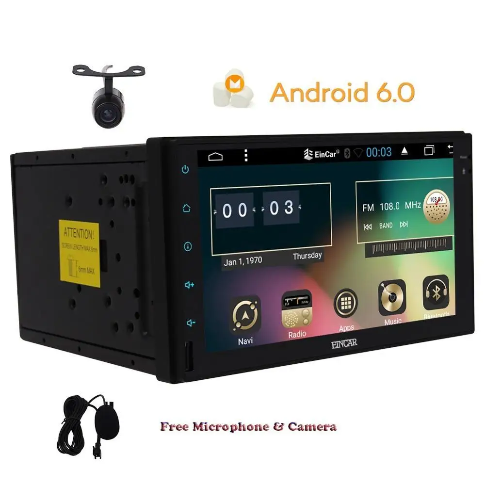 Quad core Android 6.0 universal 2din Car without dvd player pc radio for nissan car 2 din stereo with free camera | Автомобили и