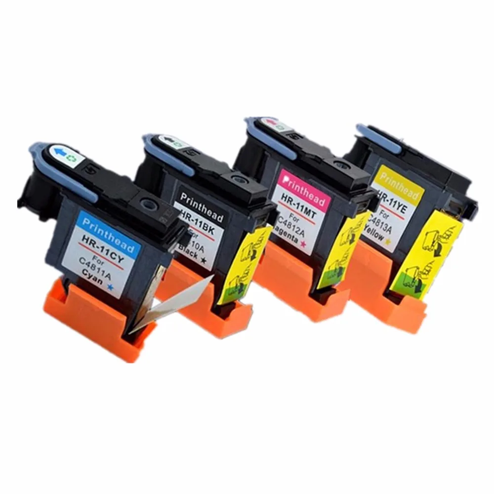 Восстановленная Печатающая головка для HP11 HP11XL 11 C4810A C4811A C4812A DeskJet Pro K850 design jet 800ps