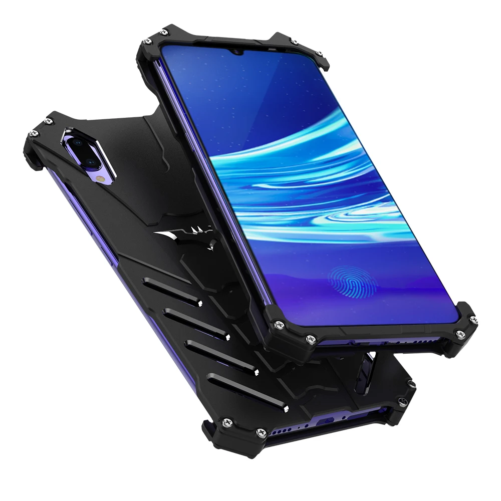 

R-just для Vivo X23 чехол Роскошный тонкий жесткий металлический алюминиевый сплав противоударный защитный чехол для телефона чехол для Vivo X23 зад...