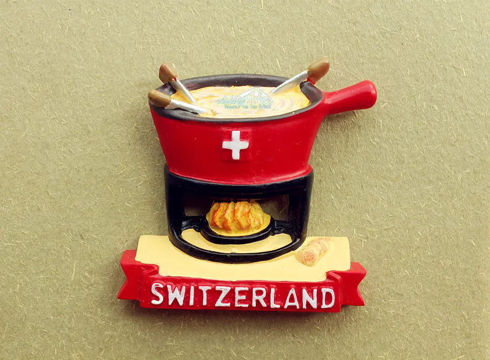 Швейцарский сувенир для путешествий с сыром 3D Смола магнит на холодильник