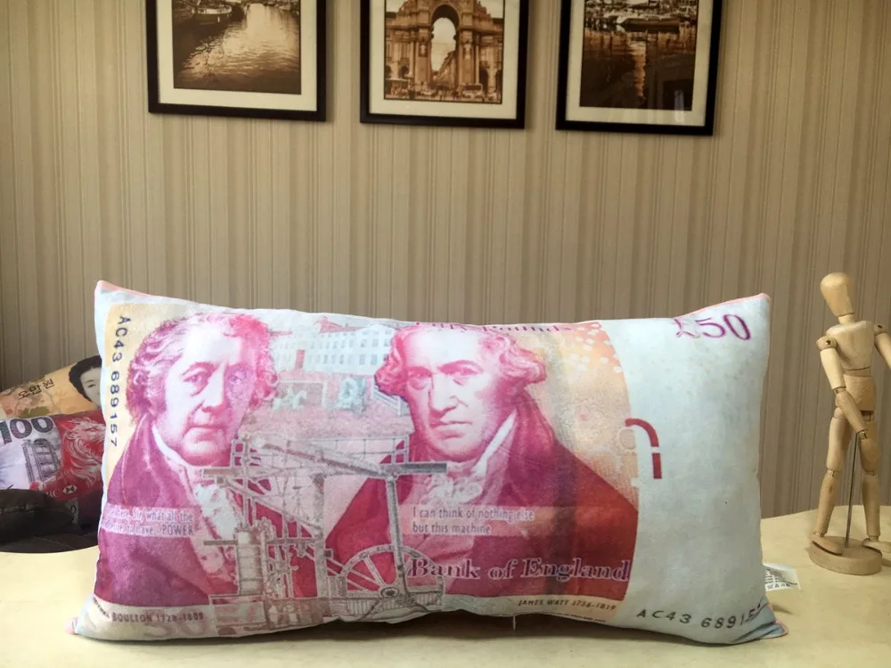 Денежное моделирование Подушка набивка доллар иена фунт Бата валюта мягкая