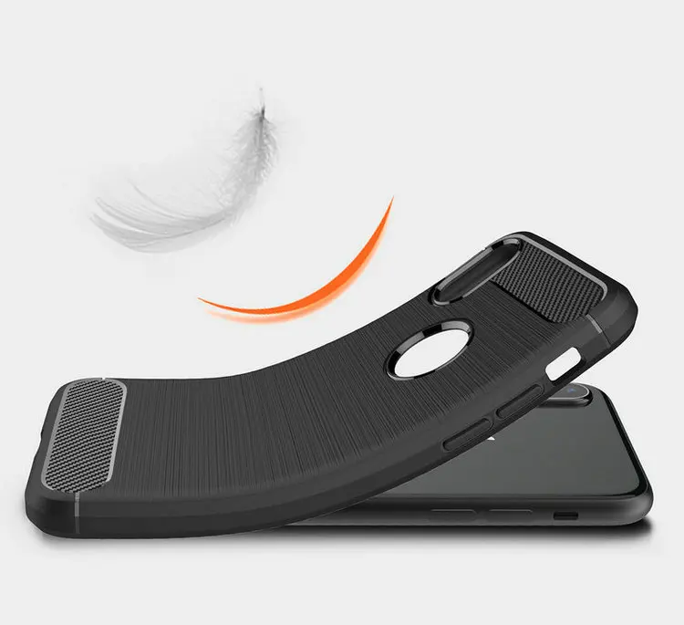 Tikigogo Case For iPhone X High Grade Carbon Fiber Brushed Soft Silicone TPU case for iphone back cover |
