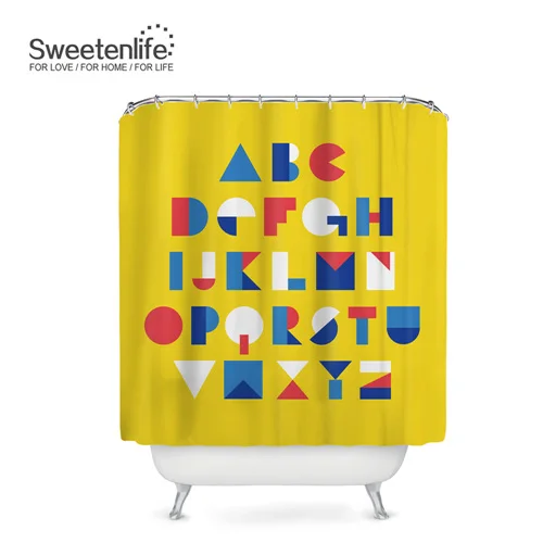 SL0366 Sweetenlife 180x200 см занавески для душа s полиэстер ткань занавески для ванной комнаты многоцветный Водонепроницаемый занавес с 12 крючками - Цвет: SL0366