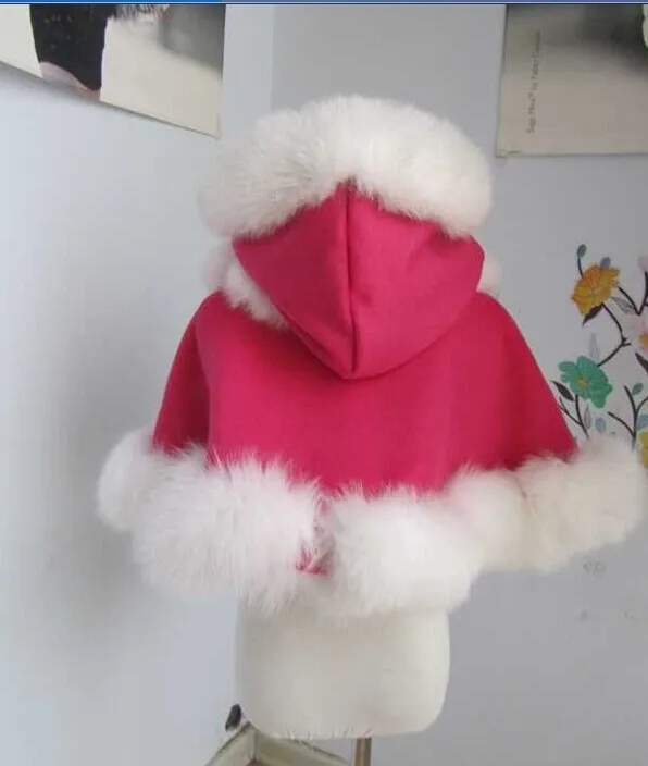 Бесплатная доставка Детские Age1 2 оторочкой из лисьего меха шаль Длина 30 см