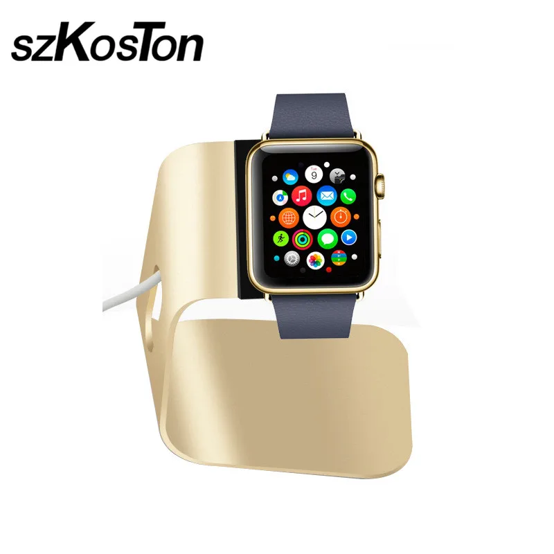Универсальная зарядная док-станция для умных часов Apple Watch Series 1 2 3 алюминиевая