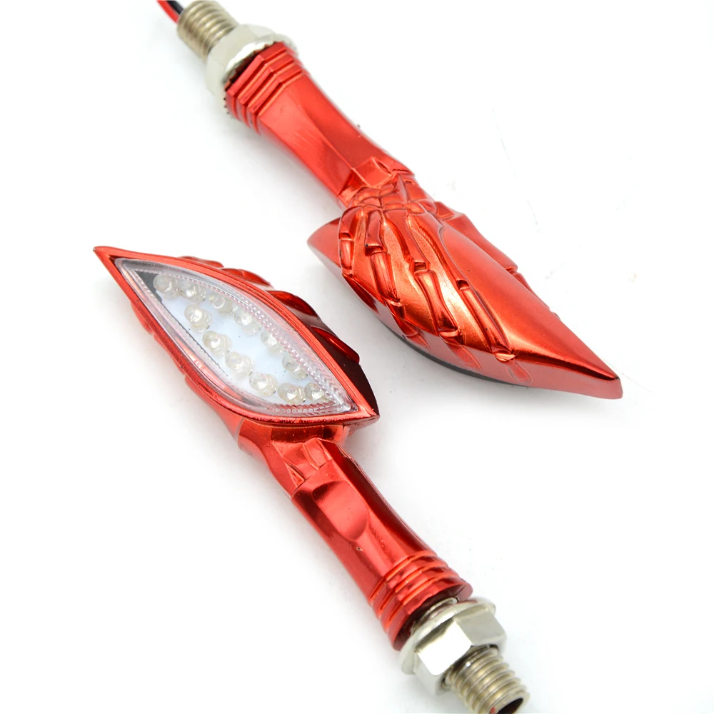 Светильник поворотного сигнала мотоцикла гибкие 12 светодиодных указателей