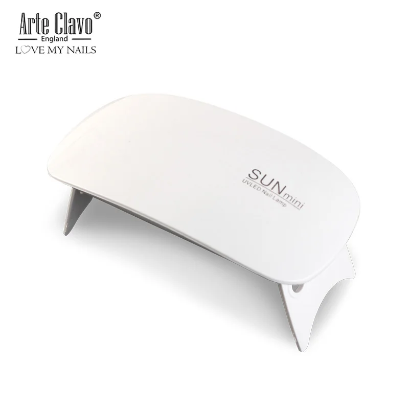 SUNmini White Arte Clavo 24 Вт лампа для ногтей УФ лампа US Plug 6 Вт Мини Портативная Сушилка для ногтей для УФ-геля светодиодный Гель-лак для ногтей машина Датчик таймер набор - Цвет: SUNmini White