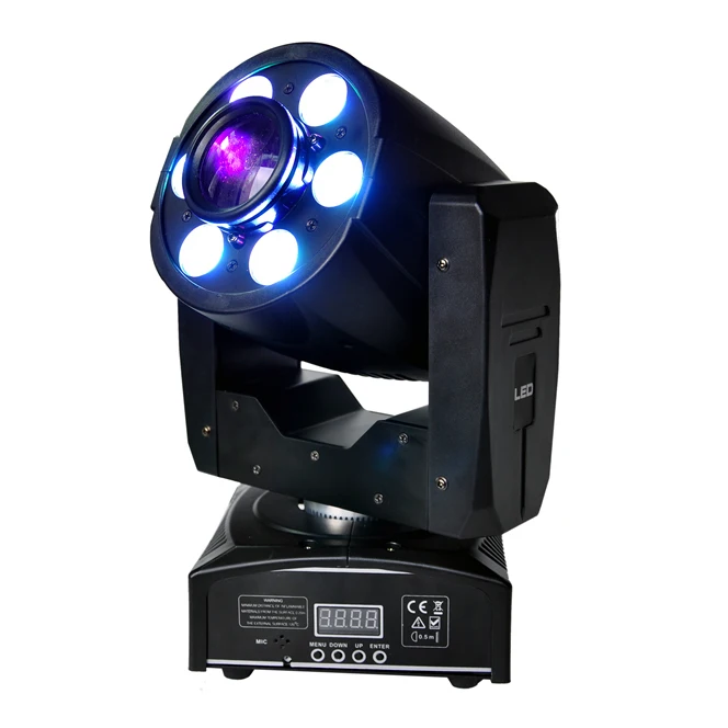 Упаковка летного футляра 6в1 Штабелируемый с колесами Well 6xlot мини Led Moving Head Light 1x30