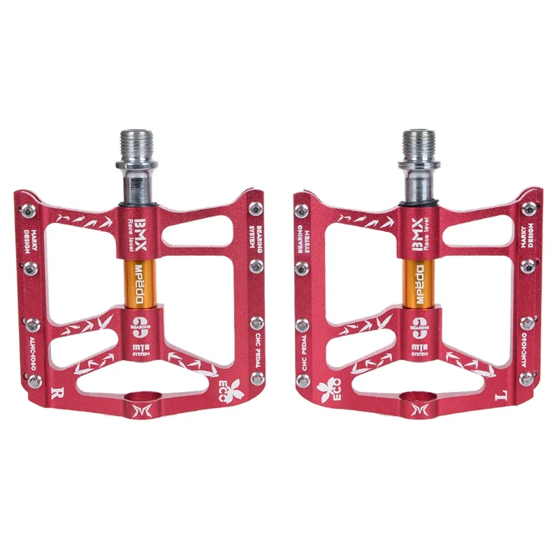 1 пара педалей для горного велосипеда Ультралегкий алюминиевый сплав 4 подшипника MTB Bicicleta Cycling Flat BMX Anti-slip on.