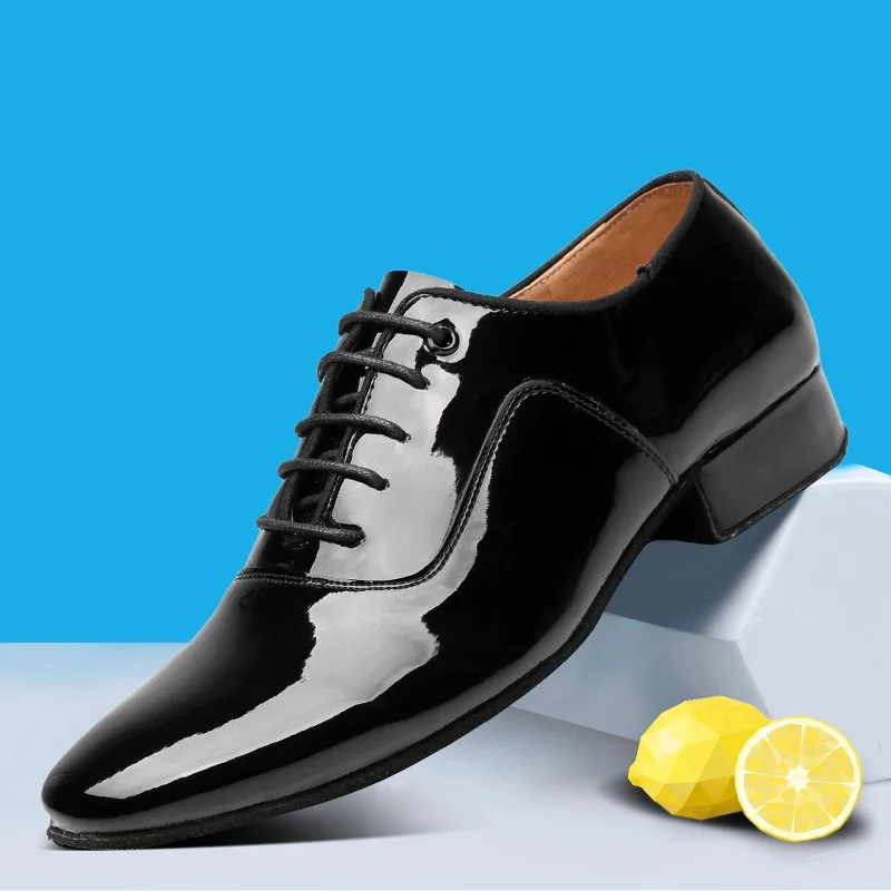 Туфли мужские кожаные для латиноамериканских танцев спортивная обувь Foxtrot