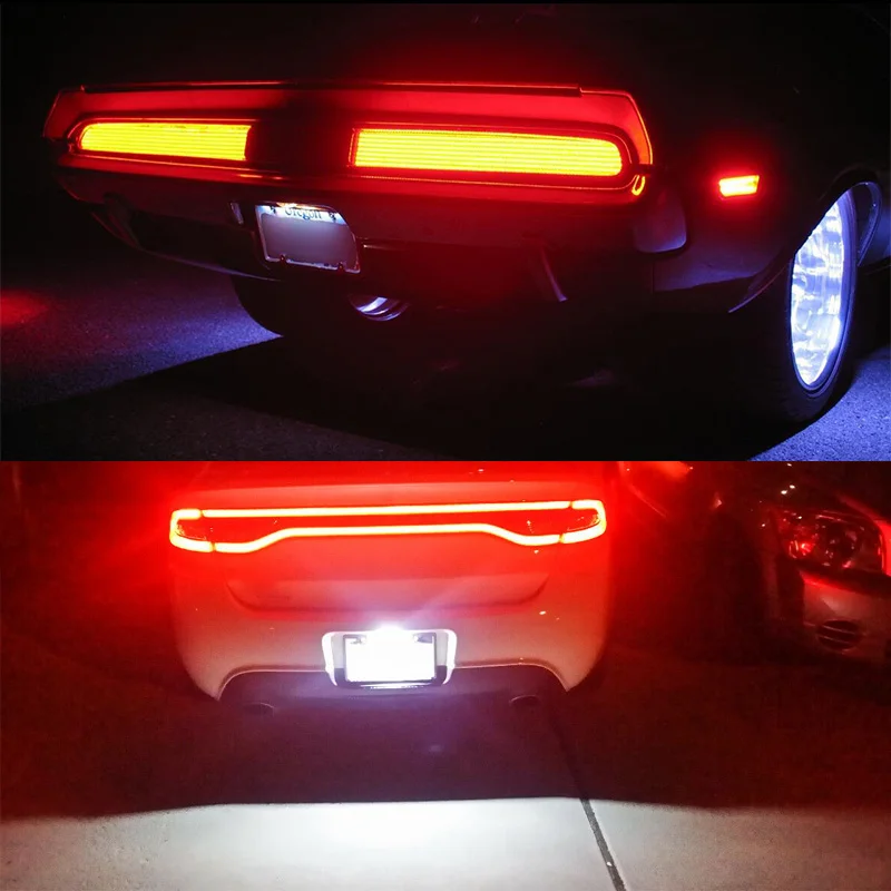 Niscarda 1x6000 K белый 18-SMD светодиодный светильник номерного знака для Dodge charger Challenger, Chrysler 300