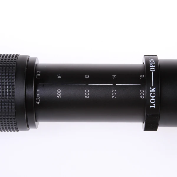 Телеобъектив с зумом 420 800 мм F/8 3 16 + T2 к адаптеру для Canon 5D II & III 7D 760D 750D|lens for canon|lens