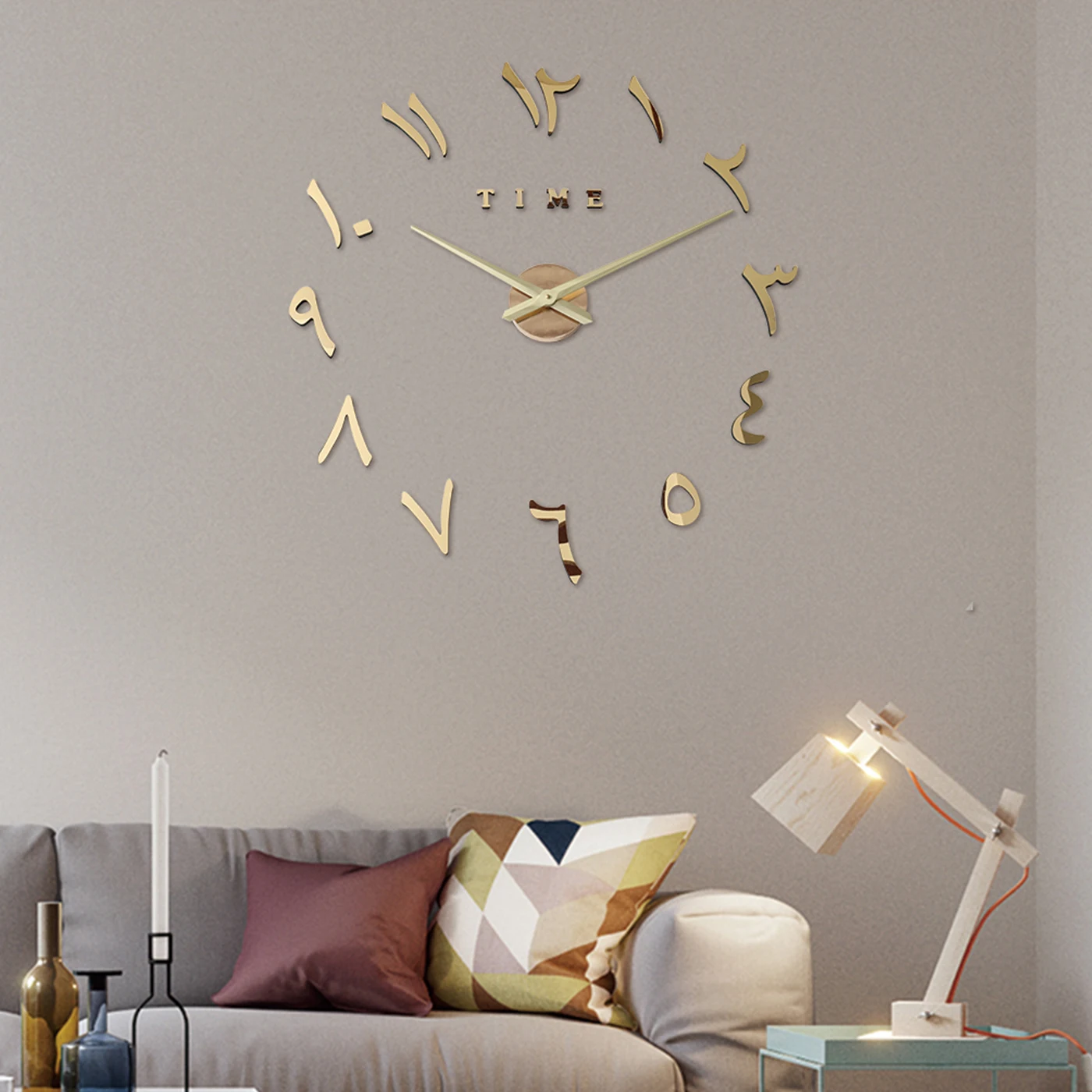 Светящиеся модные часы настенные часы Horloge 3d Diy акриловые зеркальные наклейки украшение дома гостиная кварцевые иглы