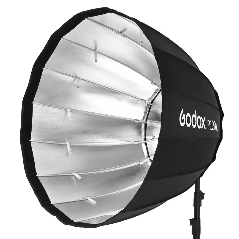 Портативный параболический софтбокс Godox P120L 120 см с креплением Bowens студийная