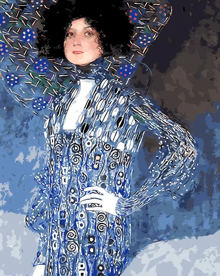 Фигуративная живопись Emily Home Decor без рамы Рисунок по номерам Ручная работа на холсте Картина для стены гостиной.