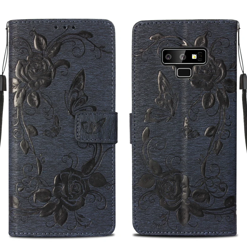 Rheinruby кожаный чехол-книжка с откидной крышкой для samsung Galaxy Note 9 Note8 S8 S9Plus S5 6 S7 край S6