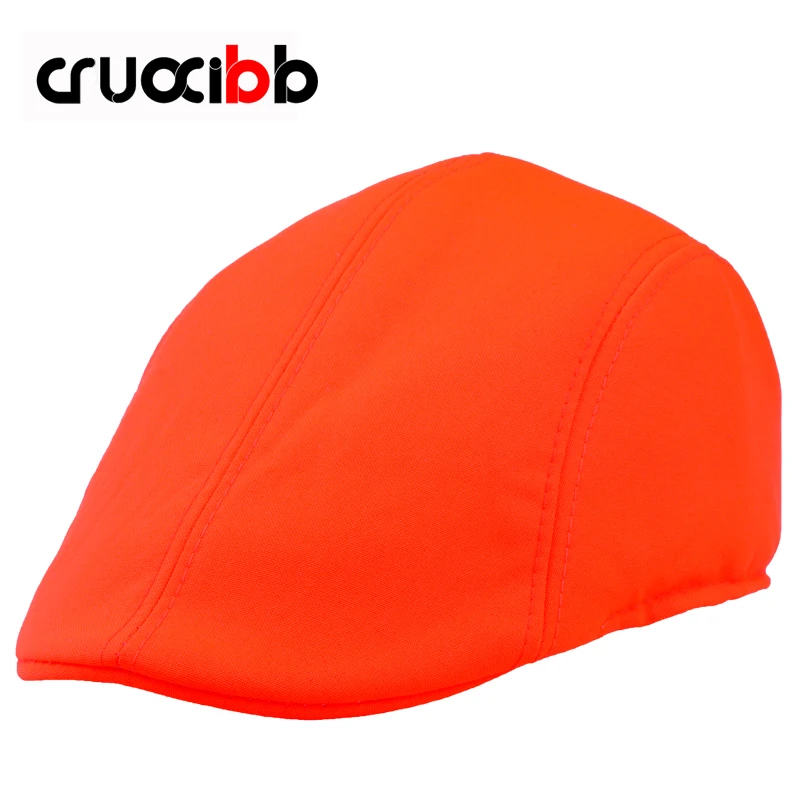 Женские береты унисекс CRUOXIBB флуоресцентные цветные хлопковые шапки для мужчин и