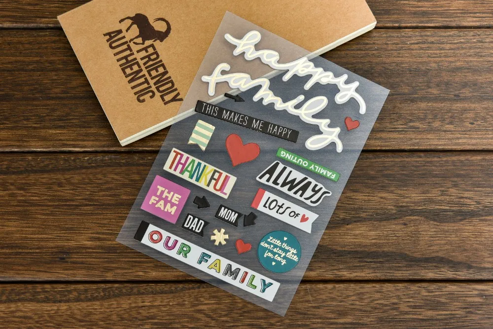 My Friends 3D высечки самоклеящиеся наклейки для скрапбукинга Happy planner/изготовление открыток/Журнал проекта