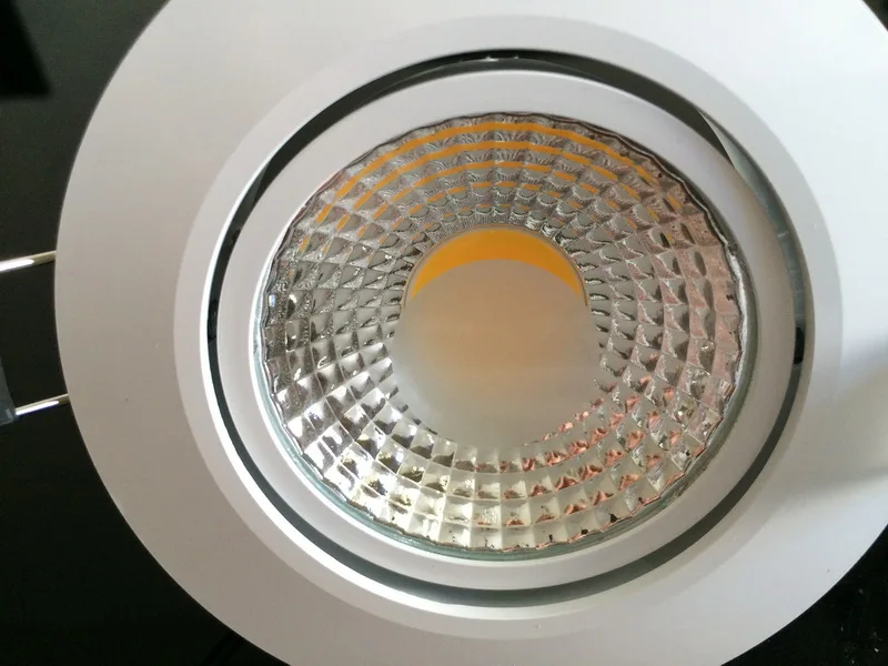 Супер качество белый корпус 6 Вт 9 Led Cob светильники точечные огни 120 Угол луча CREE