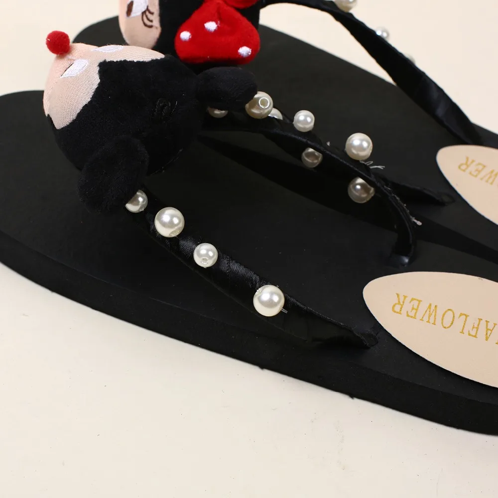 women slippers 2017summer non-slip female cute cartoon mickey sandals flat bottom Minnie beach flip flops A29 | Обувь