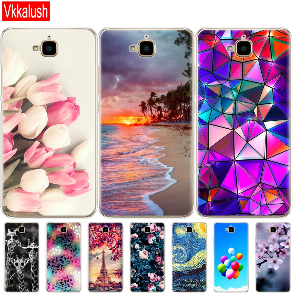 Чехол для Huawei Honor 4C Pro, чехол Honor 4C Pro, мягкий силиконовый милый чехол для Huawei Y6 Pro, чехол TIT-L01 телефона TIT-TL00