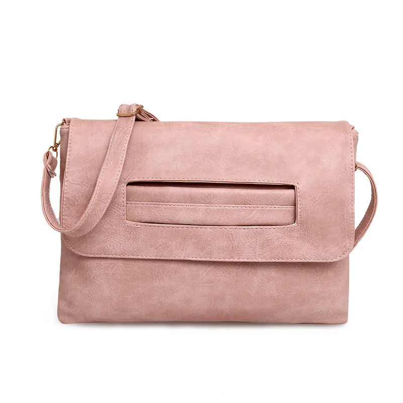 High-Quality Design Clutchbag Women Handbags Cover Solid Soft Envelope Versatile One Belt Middle Lady Popular Bag | Багаж и сумки