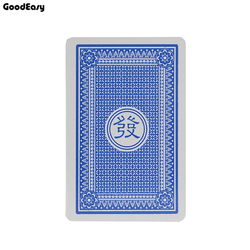 Портативный Бумага маджонг игральные карты в комплекте с 2 акриловые кости и