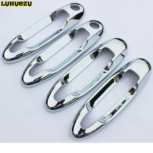 Крышка хромированной дверной ручки Luhuezu крышка для Toyota Land Cruiser LC100 1998 2007