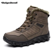 super recommend big size 11 12 13 mens thick fur waterproof snow boots winter plush mid calf thermal man cotton shoes