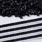 Бусины Miyuki Delica, черного цвета, ручная работа, изготовление ювелирных изделий 110, 1,6x1,3 мм