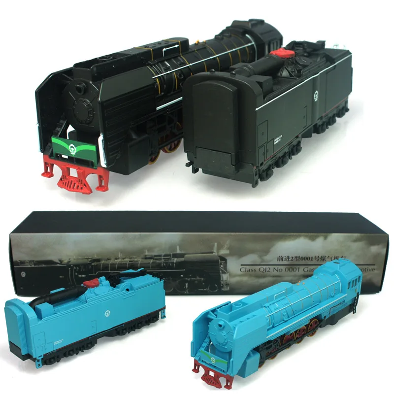 Винтажная модель парового локомотива shenghui со звуком и светом 1: 87 бесплатная