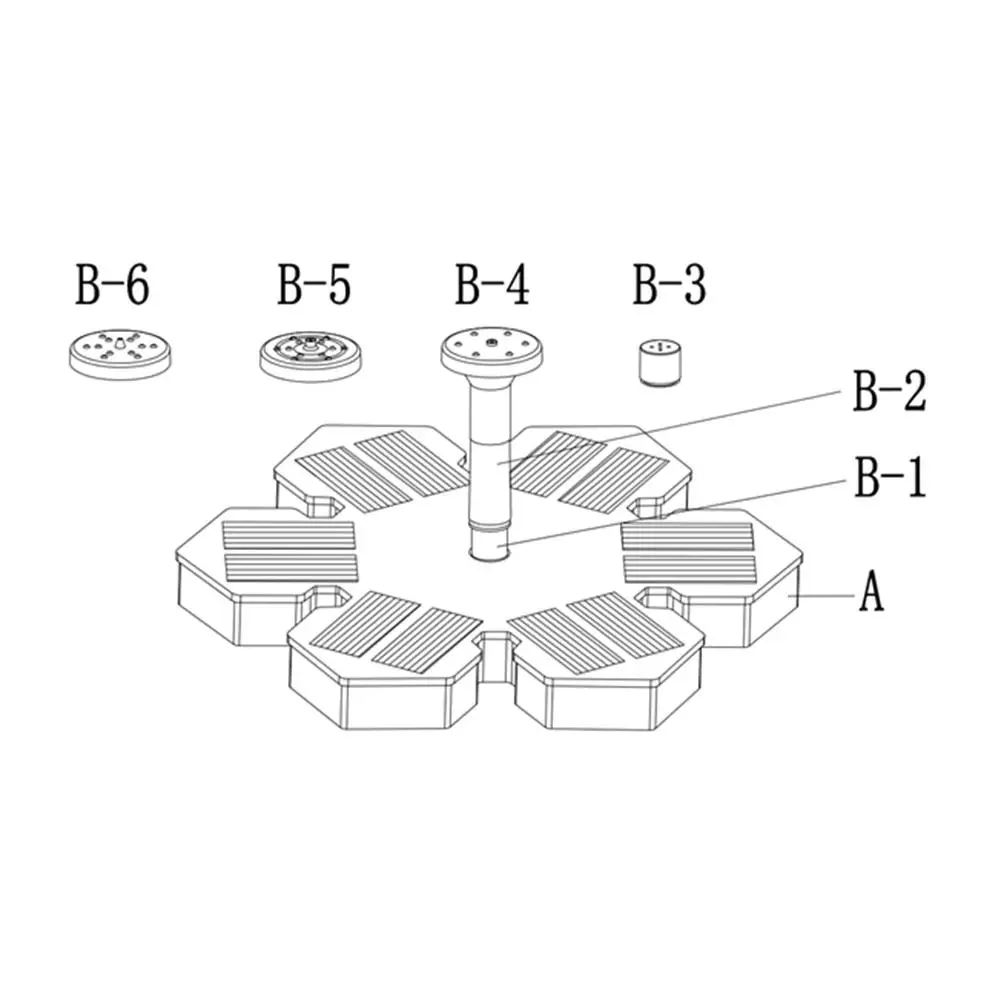 Мини фонтанный насос на солнечной энергии плавающие водяные насосы в форме