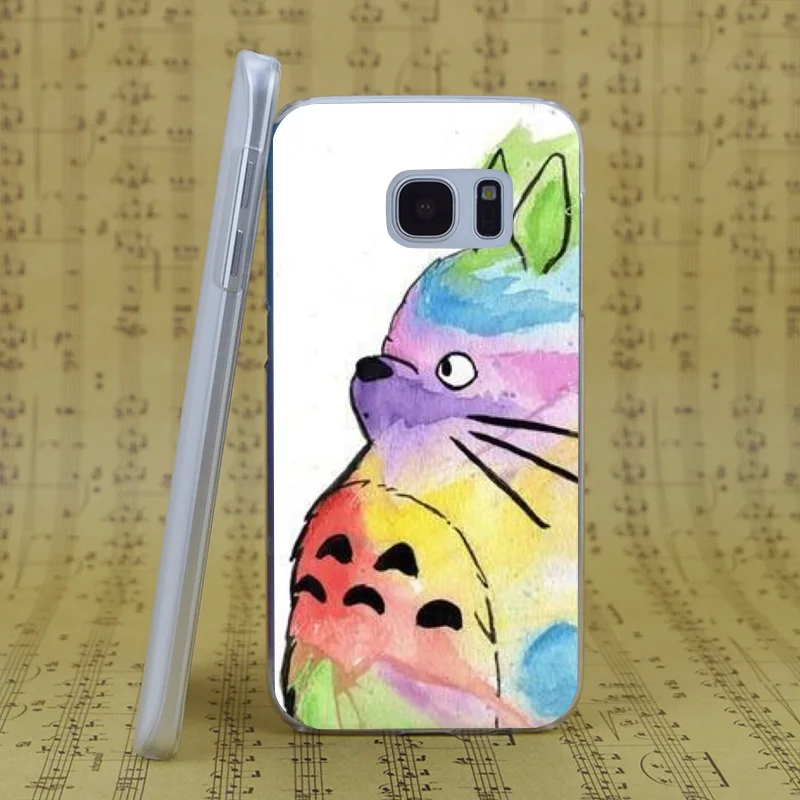 DREAM FOX B2600 My Rainbow Totoro Transparent Hard PC Case Cover For Samsung Galaxy S 4 5 6 7 8 Mini Edge Plus Note 3 |