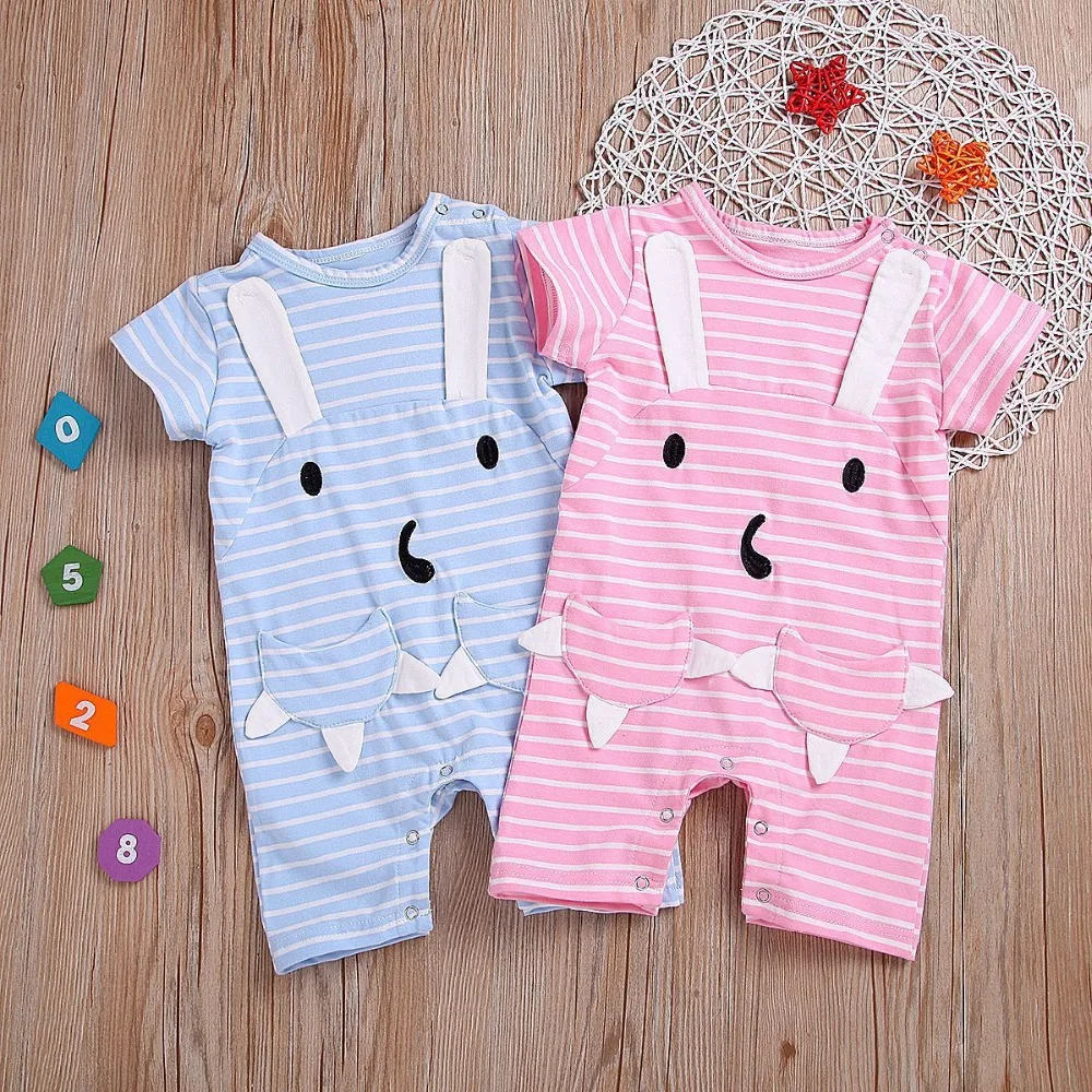 Летние детские комбинезоны в полоску вязаный крючком комбинезон для маленьких