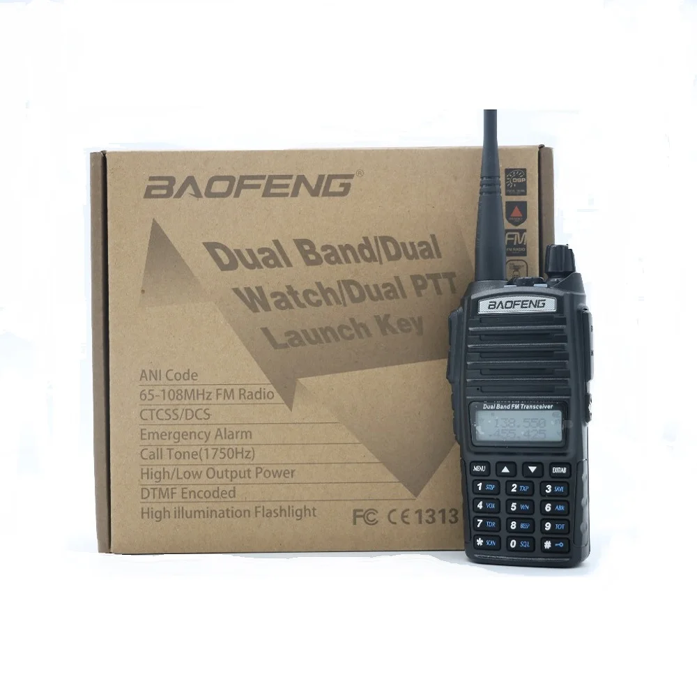 BAOFENG 82HP двухстороннее радио двойной PTT режим ожидания TX 3 рабочий для охоты