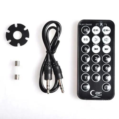 Новый беспроводной FM-модулятор с пультом дистанционного управления USB SD MMC Синий