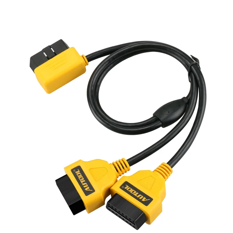 Автомобильный адаптер Autool OBD 2 от 1 до стандарт OBDII штекер гнездо кабель OBD2