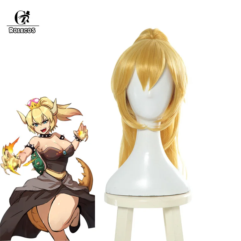 Головной убор для косплея ROLECOS Bowsette принцесса копа косплей волосы коппа Хим
