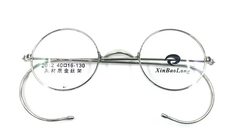 Vintage Antique Round Wire Rim Eyeglass Frames Full Rim Ear Hooks Myopia Rx able Glasses Brand New Good Quality